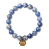 Serenity Stone Bracelets with Word Charms