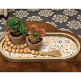 Bees & Blooms Oval Tray
