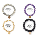 Serenity Stone Bracelets with Word Charms