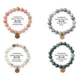 Serenity Stone Bracelets with Word Charms