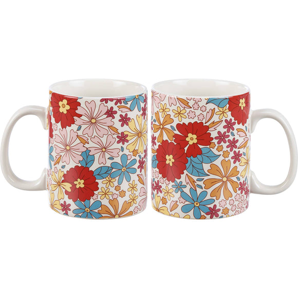 Groovy Floral Mug
