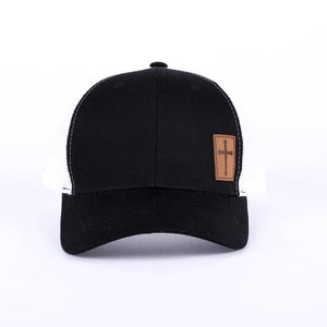 Trucker Hat with Cross Patch