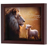 Peace Harmony Lion Lamb Framed Art