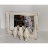 Bird Trio Peeking Mirror
