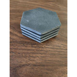 Black Honeycomb Coasters