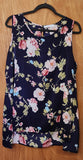 Floral Print Sleeveless Blouse