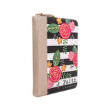 Zippered Journal: Black & White Floral