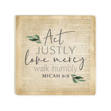 Act Justly Coaster - Set of 2