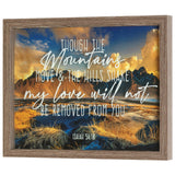 Though The Mountains Isaiah 54:10 Framed Wall Art
