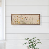 "Consider the Wild Flowers" Wooden Sign