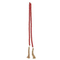 Red Wooden Bead Garland