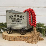 Red Wooden Bead Garland