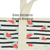 Heavy Cotton Canvas Shopping Tote Bags