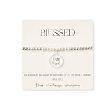 I AM Blessed Silver Bracelet