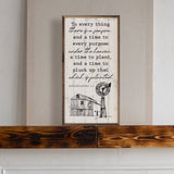 "To Everything There Is A Season" Rustic Sign
