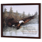 Eagle In Flight Isaiah40 Framed Wall Art