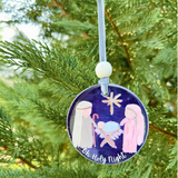 Christmas Ornament - O Holy Night Nativity