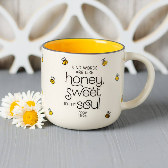 Bees and Kind Words Coffee Mug