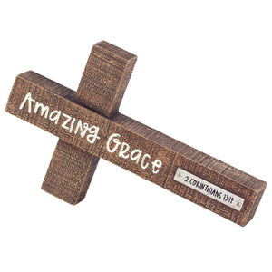 TABLETOP CROSS, "AMAZING GRACE"