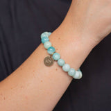 Serenity Stone Bracelets with Word Charms