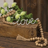Beaded "LOVE" Garland