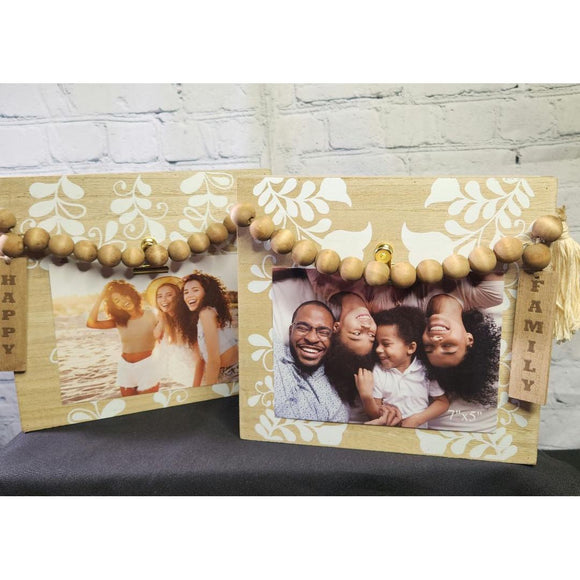 Beaded and Tagged Photo Displays