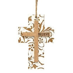 Believe Cross Ornament
