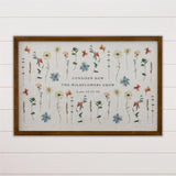 "Consider How the Wildflowers Grow" Wall Art