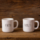 Faith or Family Coffee Mugs