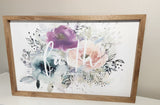 Faith Can Move Mountains Floral Artwork