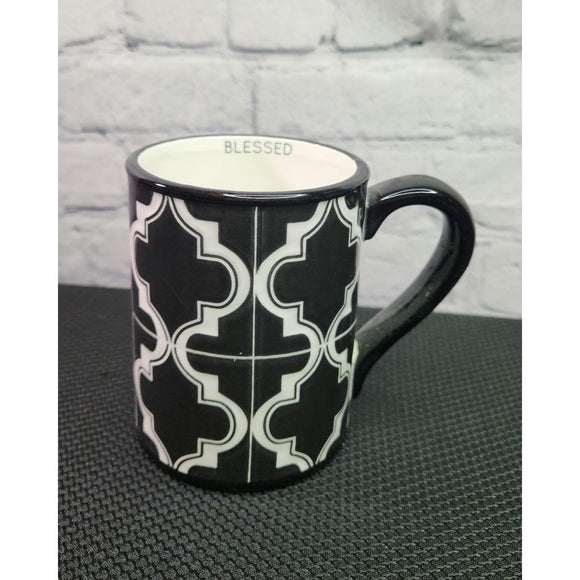 Black and White Tile Coffee Mug