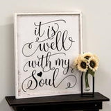It Is Well With My Soul Wall Sign
