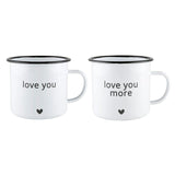 Love You, Love You More Coffee Mug Set
