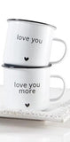 Love You, Love You More Coffee Mug Set