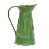 Mini Distressed Ribbed Metal Water Pitchers