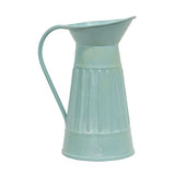 Mini Distressed Ribbed Metal Water Pitchers