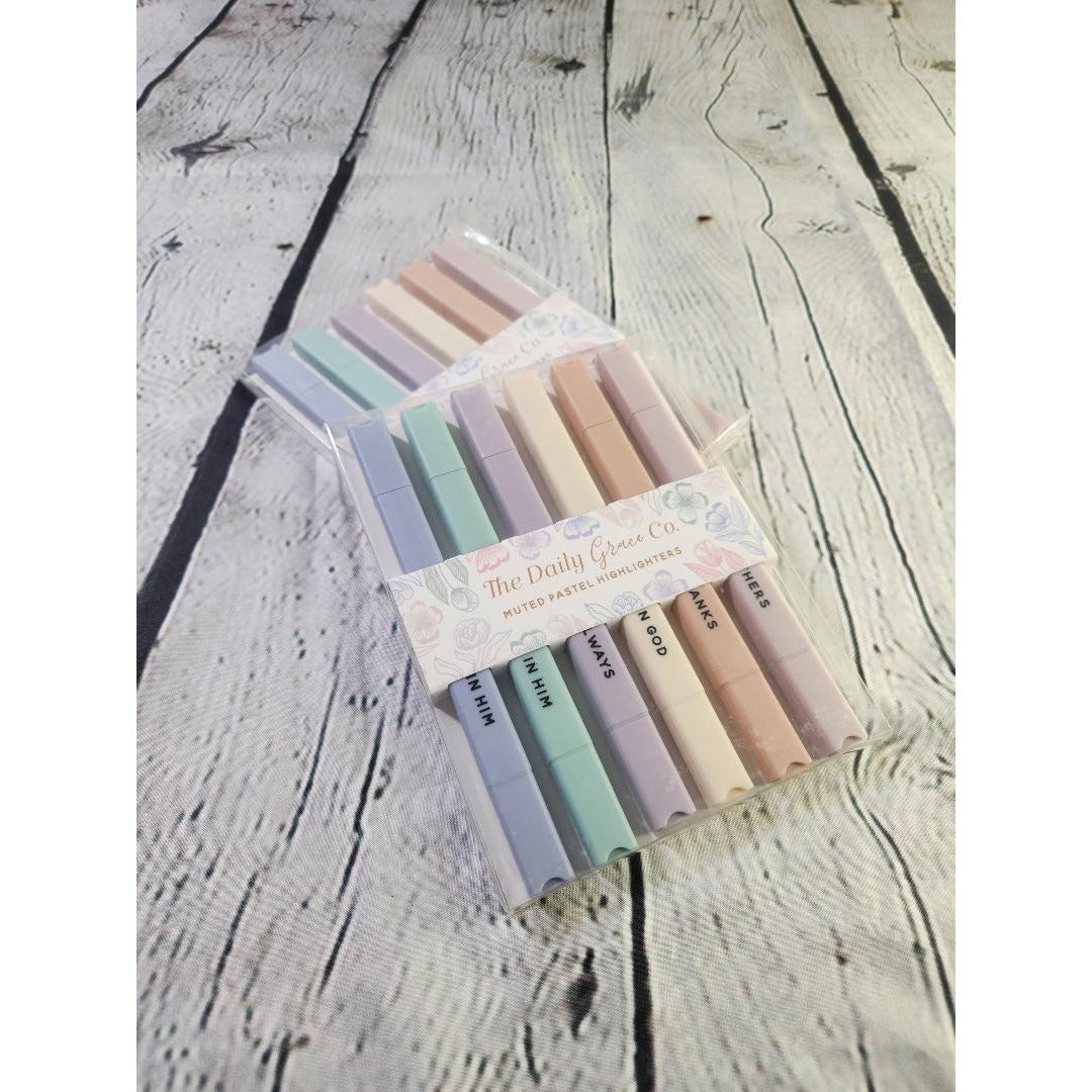 Bible Highlighters Muted Pastel Bible Highlighter Set No Bleed