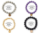 Serenity Stone Bracelets with Word Charms