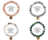 Serenity Stone Bracelets with Word Charms