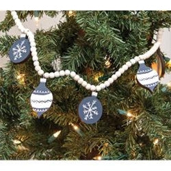 Snowflake Ornament Beaded Garland