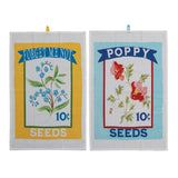 Vintage Tea Towel Set in Drawstring Bag