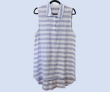 Blue & White Stripe Top