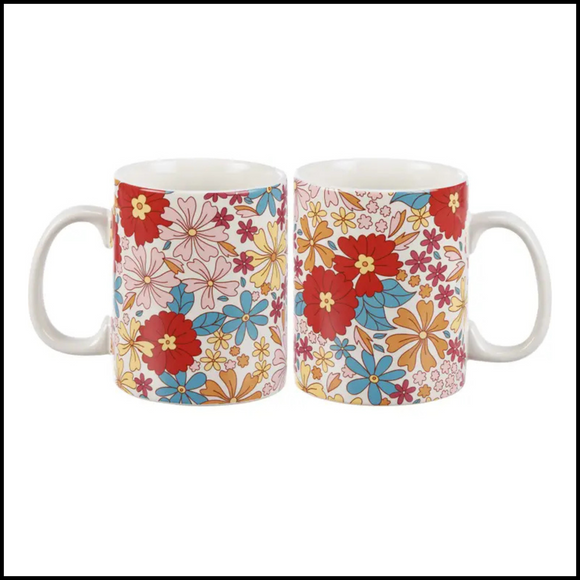 Groovy Floral Mug