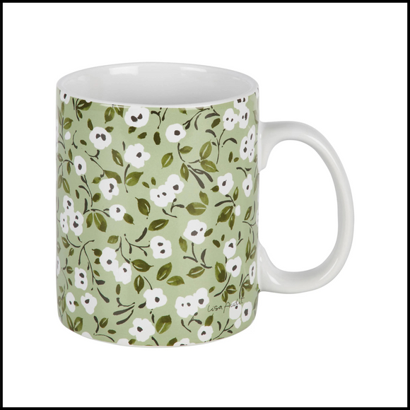 White Poppies Mug