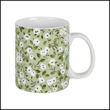 White Poppies Mug