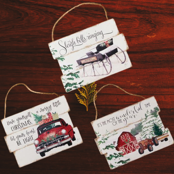 Christmas Hanging Signs