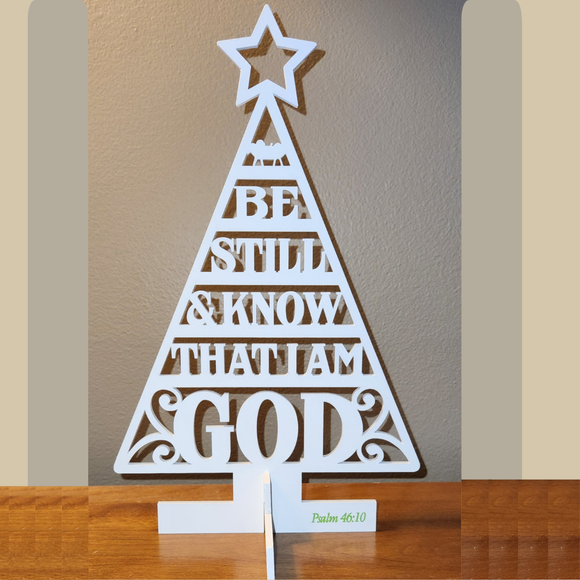 White Tabletop Christmas Tree