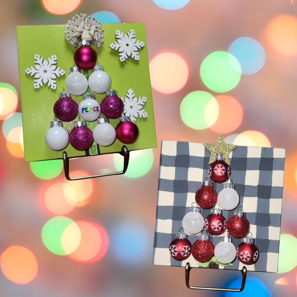 Whimsical Christmas Tree Sign