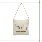 "Family" Mini-Pillow Ornament