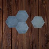 Black Honeycomb Coasters